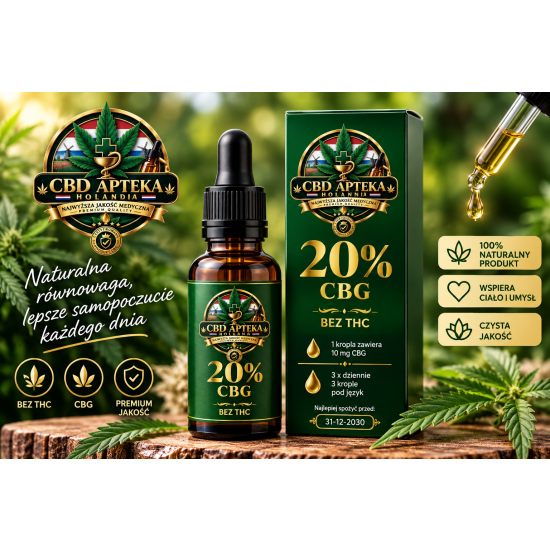 Olej konopny CBG 20%